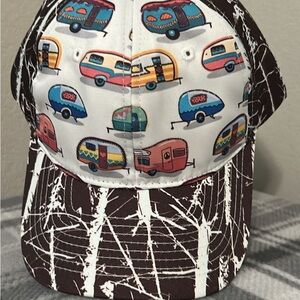 Colorful Camper Print Cap